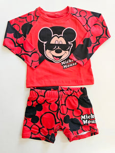 Conjunto de Baño Mickey Rojo