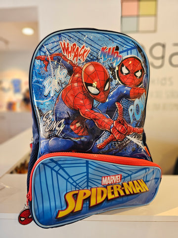 Mochila Spiderman Azul Grande