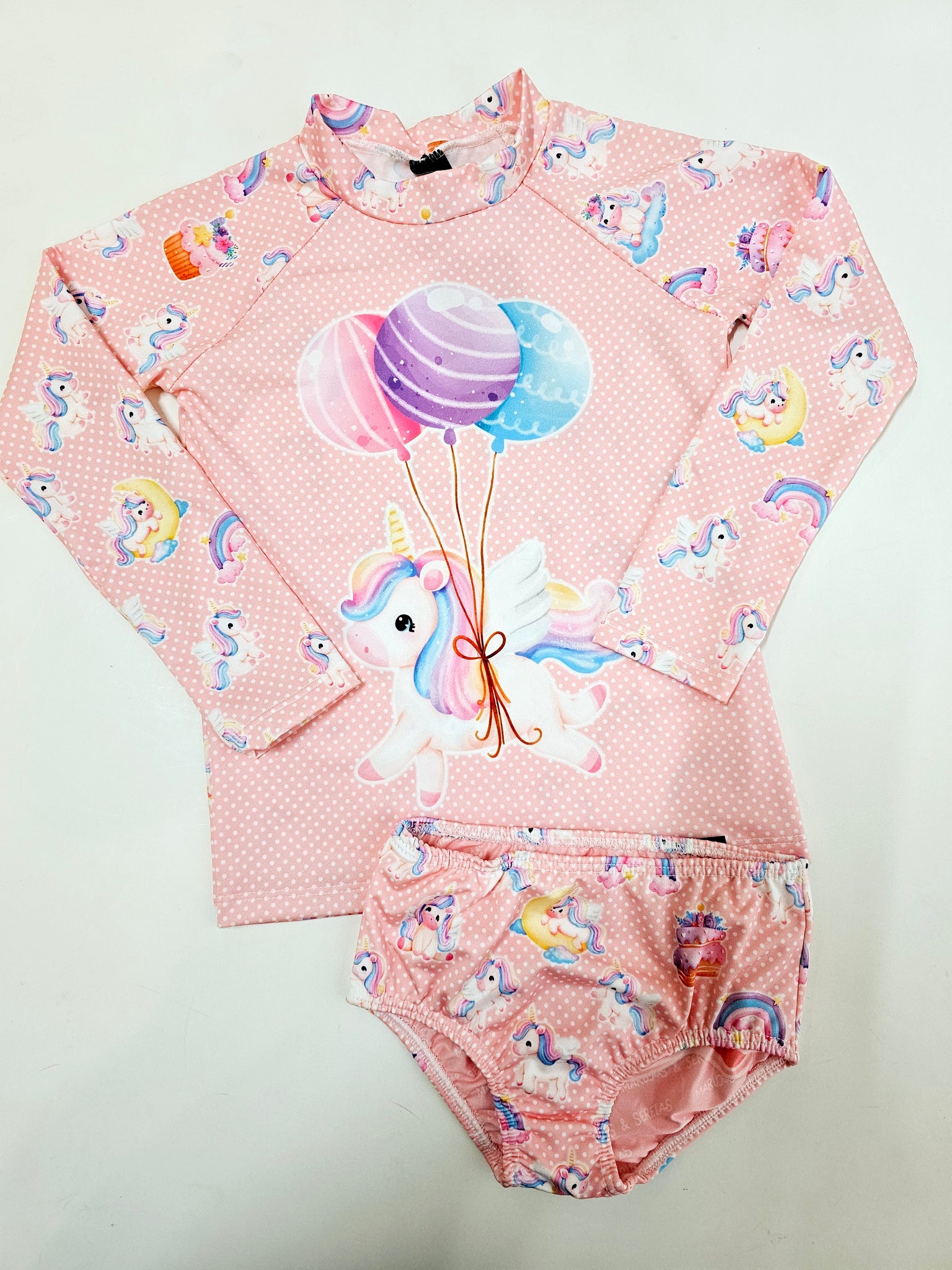 Traje de Baño Unicornio Rosa