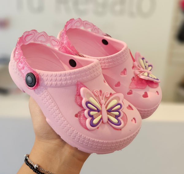 Crocs Mariposa Rosa