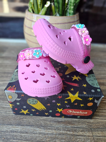 Crocs Rosa Chicle Flores