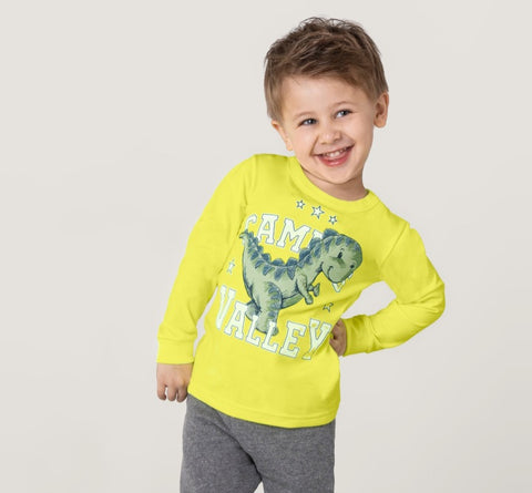 Remera Dino Fluor nene