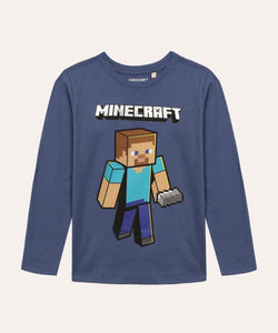 Remera Minecraft Azul