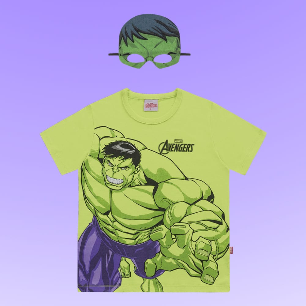 Remera con Antifaz Hulk