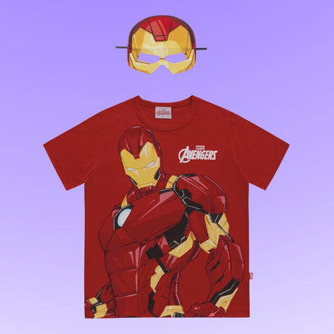 Remera con Antifaz Iron Man