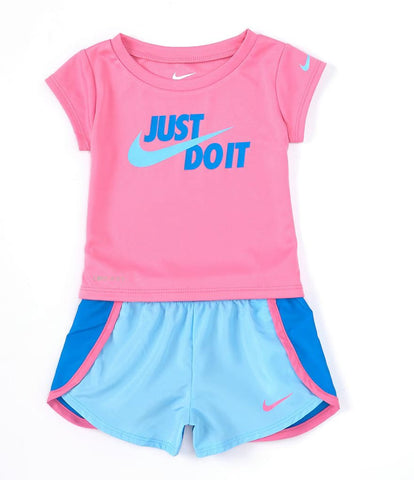 Conjunto Nike DriFit Rosa Azul