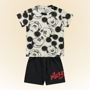 Conjunto Mickey Blanco Bebe