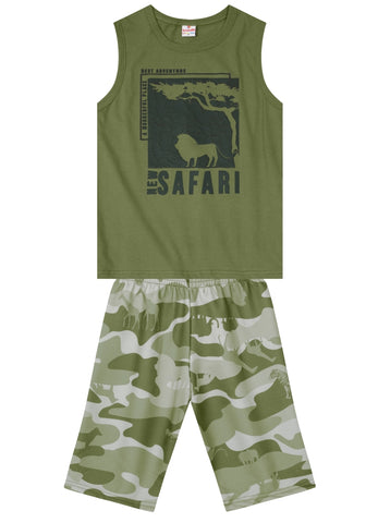 Conjunto Safari Verde nene