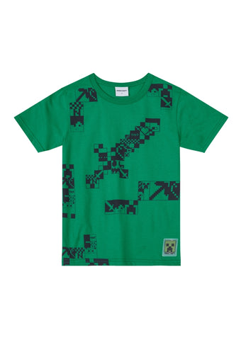 Remera Minecraft Verde