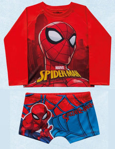 Conjunto de Baño Spiderman Cara Rojo