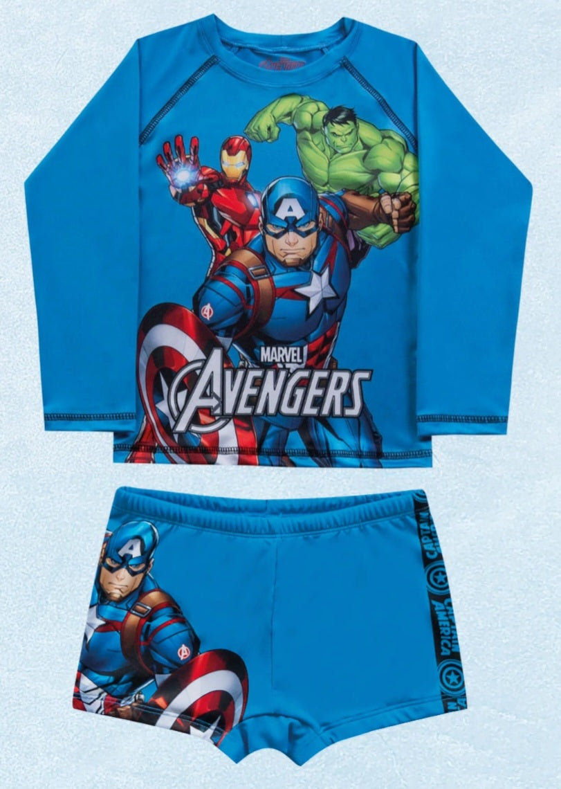 Conjunto de Baño Avengers Azul