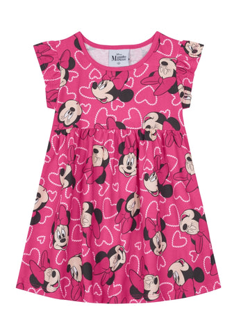 Vestido Minnie Fucsia