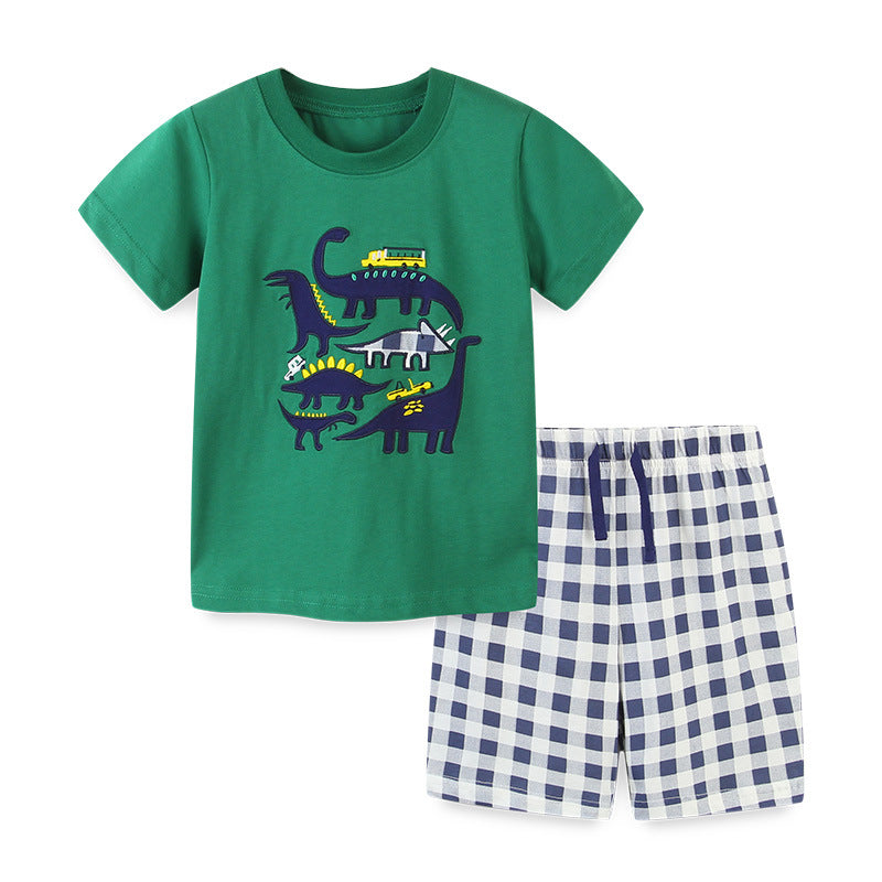 Conjunto Dino Verde nene