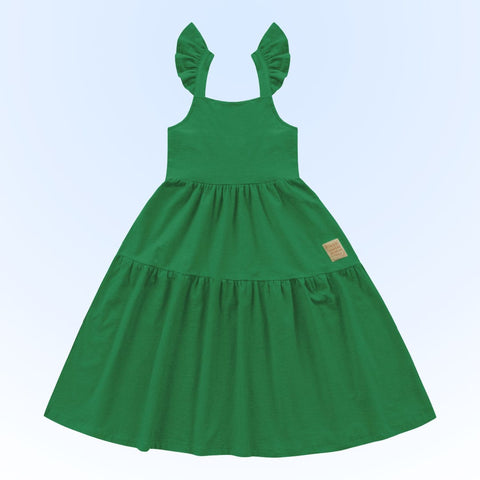 Vestido Verde Liso