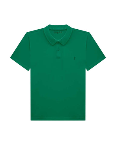 Remera Polo OM Verde Suedine