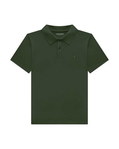 Remera Polo OM Verde Mate