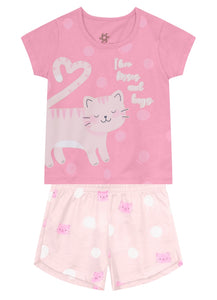 Pijama Gatito Rosa