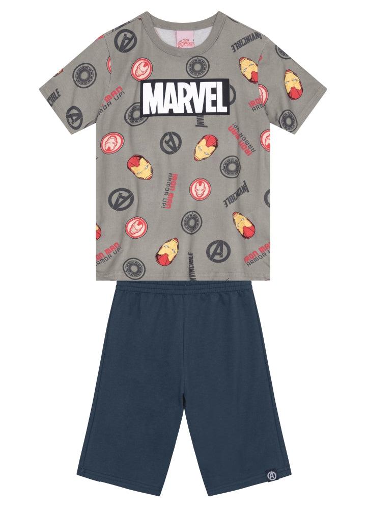 Conjunto Marvel Gris