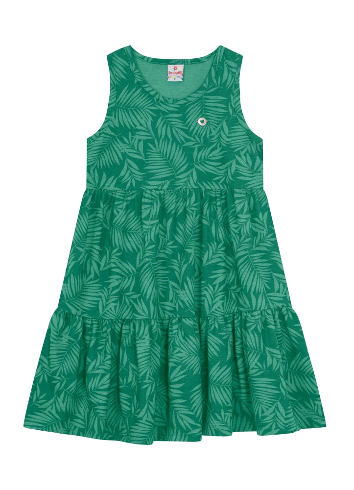 Vestido Verde Hojas