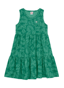 Vestido Verde Hojas