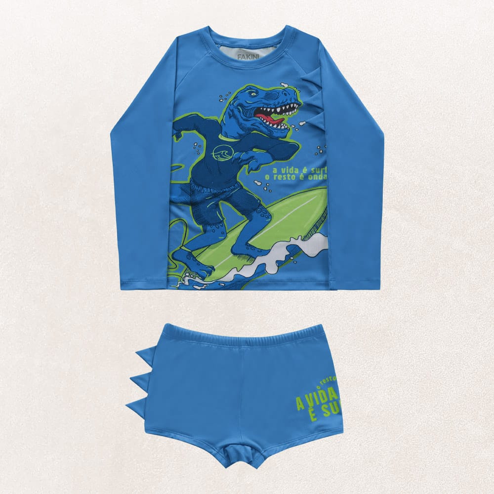 Conjunto de Baño Dino Azul