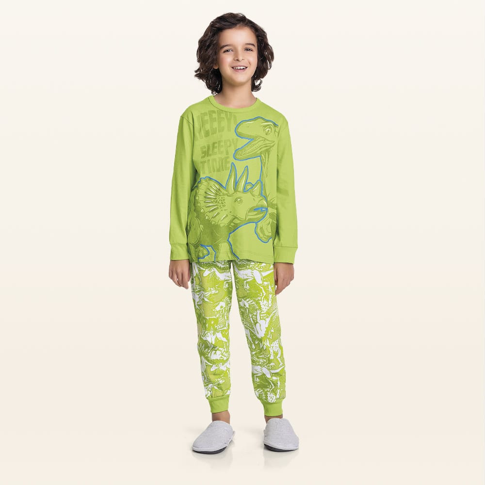 Pijama Dino Verde