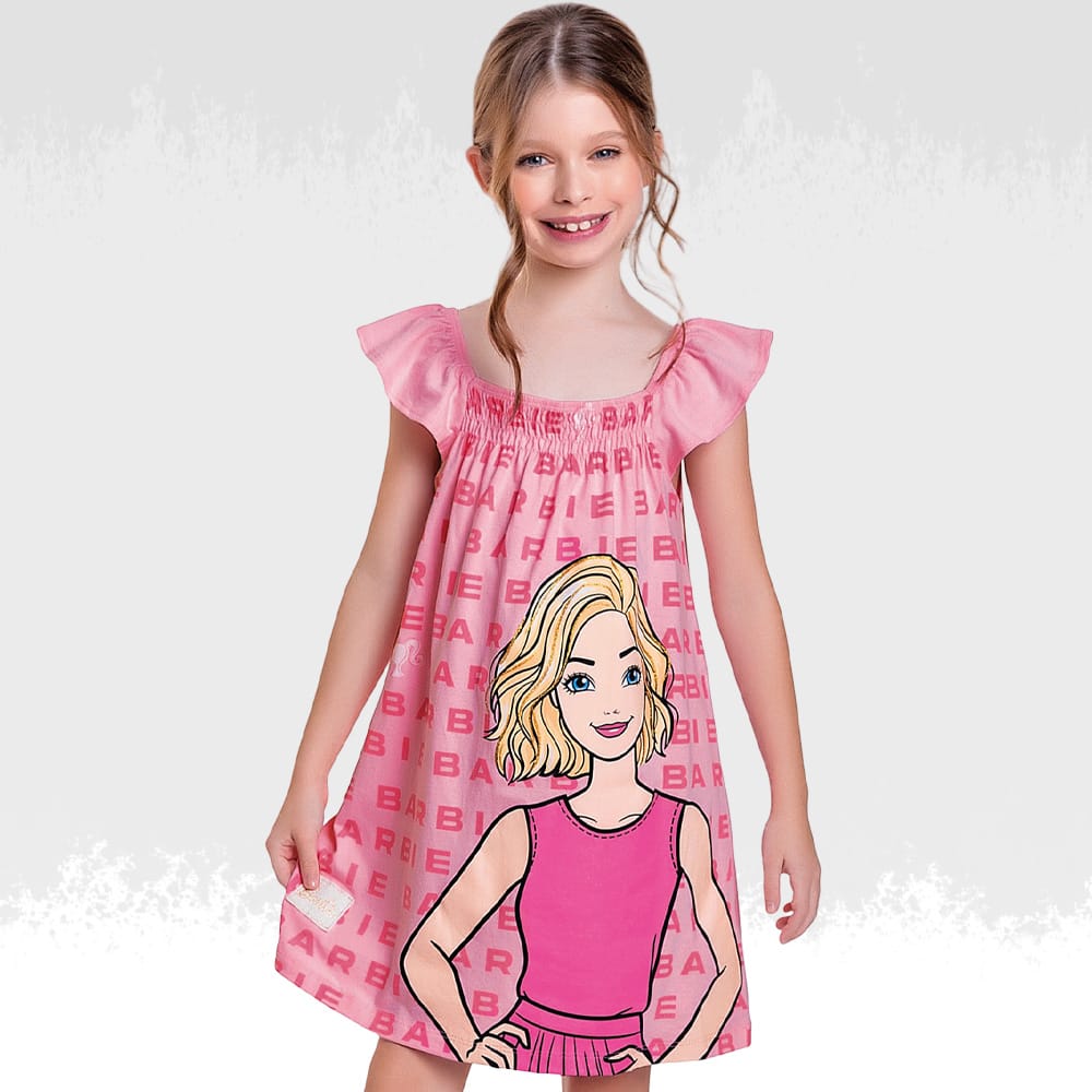 Vestido Barbie Rosa