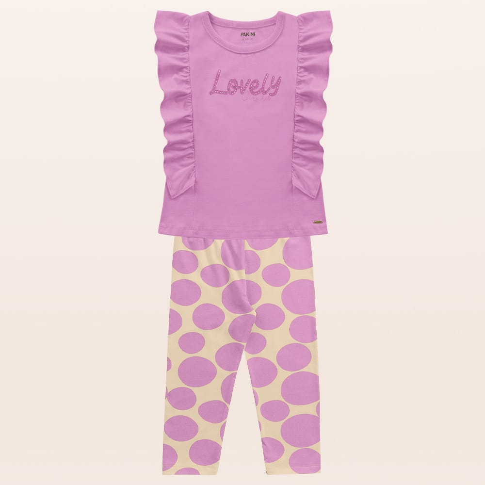 Conjunto Love lila