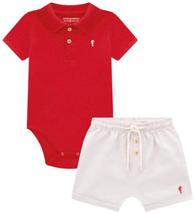 Conjunto OM Body Rojo Short