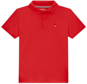 Remera Polo OM Rojo Rayas