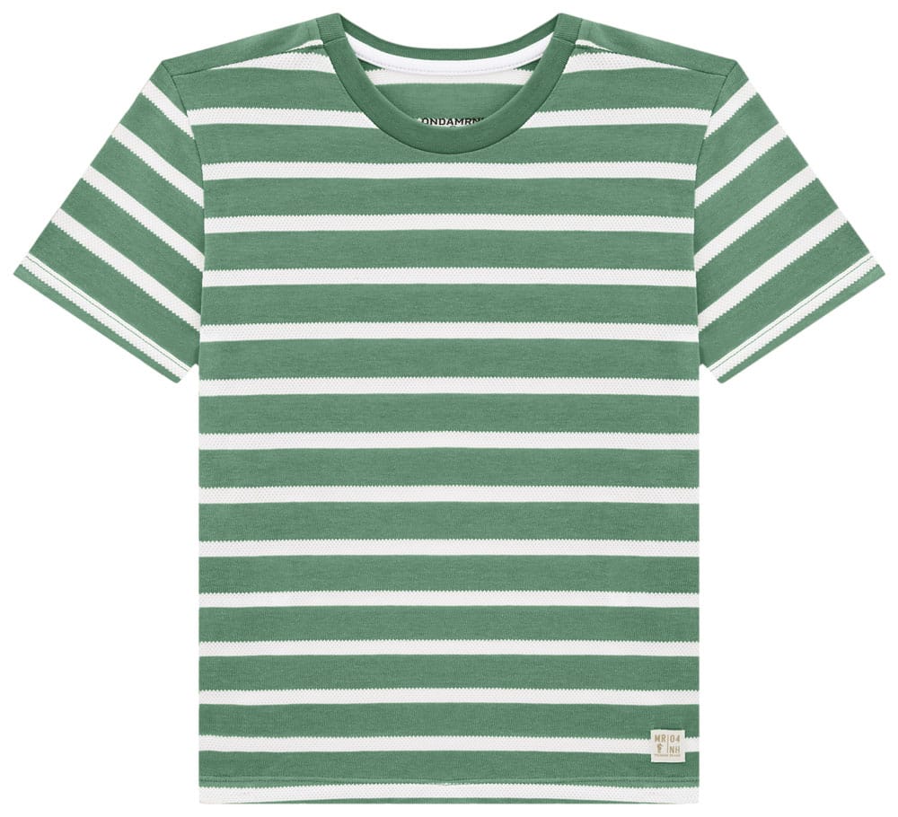 Remera OM Rayas Verde