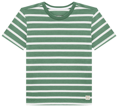 Remera OM Rayas Verde