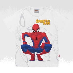 Remera Blanca Spiderman