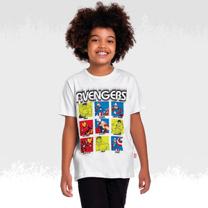 Remera Blanca Avengers