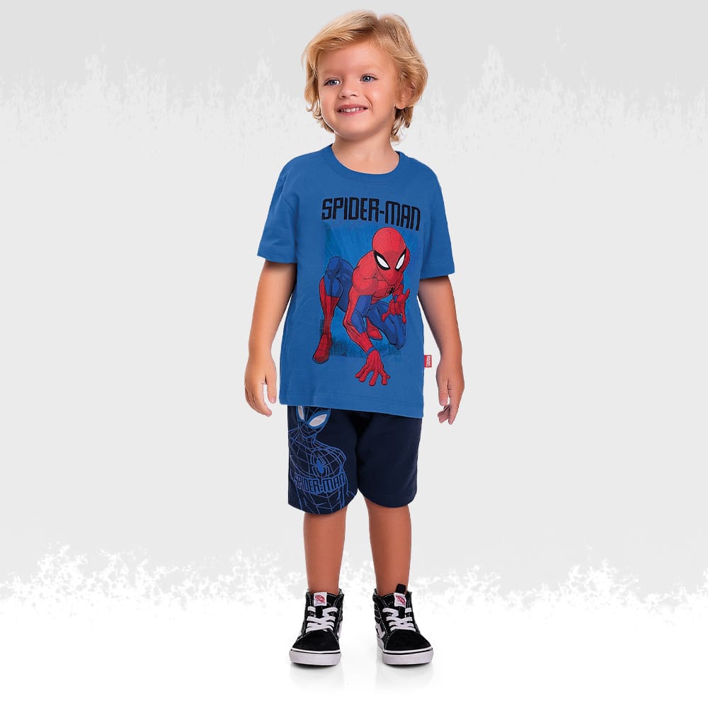 Conjunto Spiderman Azul