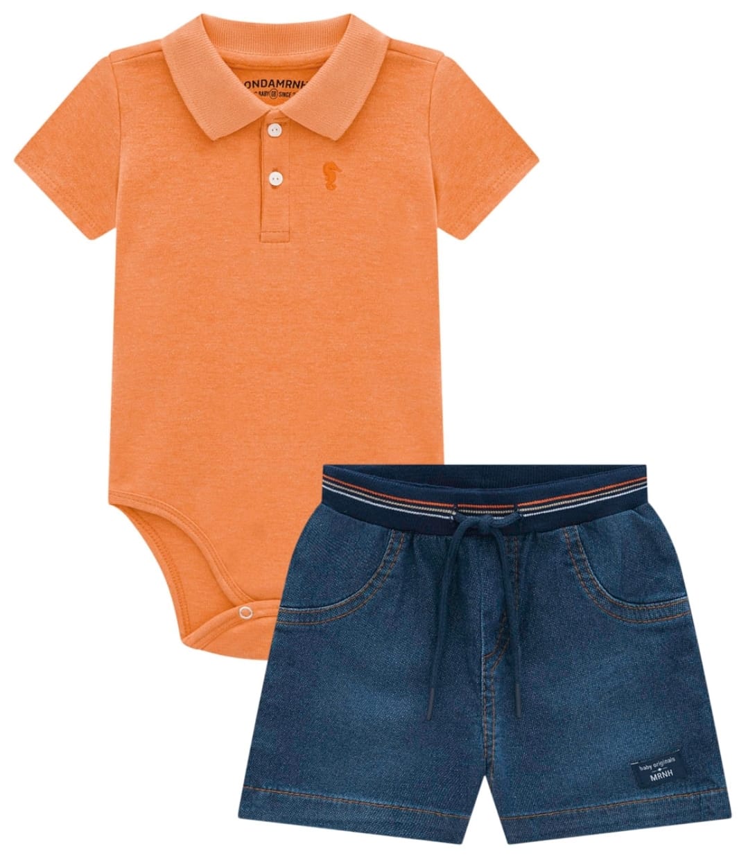 Conjunto OM Body Naranja Jeans