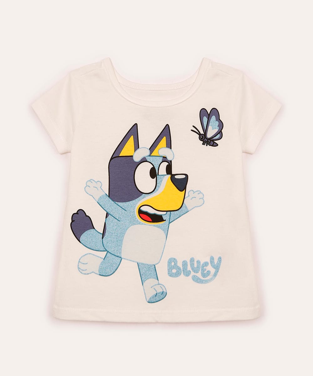 Remera Bluey Blanca