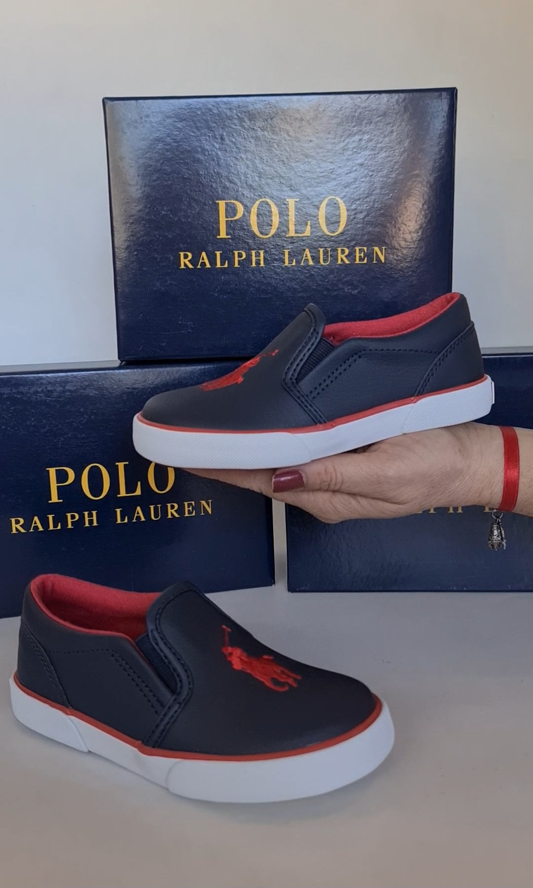 Calzado Polo Ralph Lauren Azul/Rojo