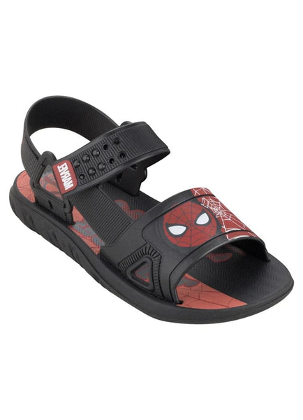 Sandalia Spiderman Rojo Negro